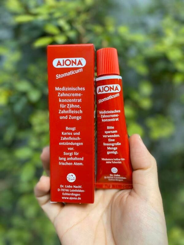 Kem đánh răng Ajona 25ml của Đức