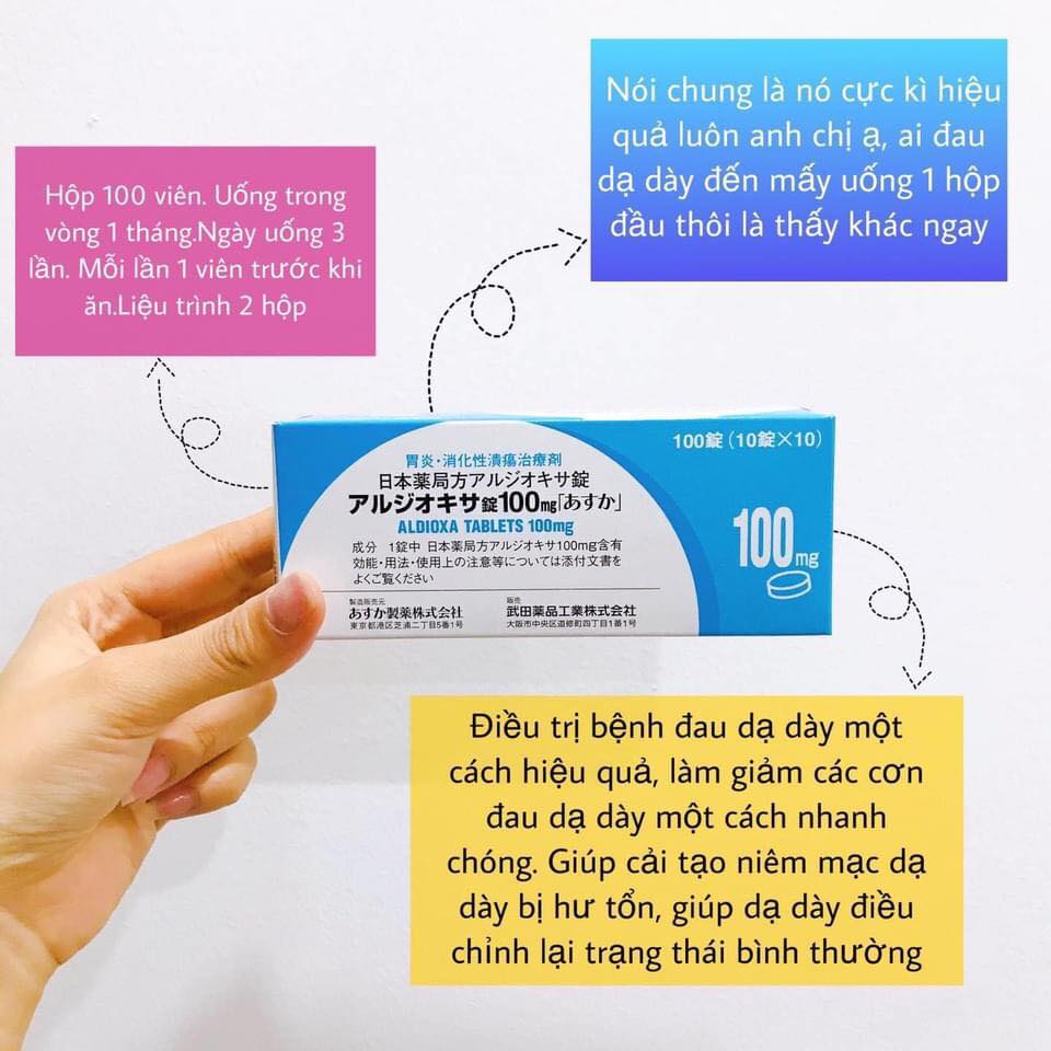 Công dụng của thuốc dạ dày Aldioxa 100mg