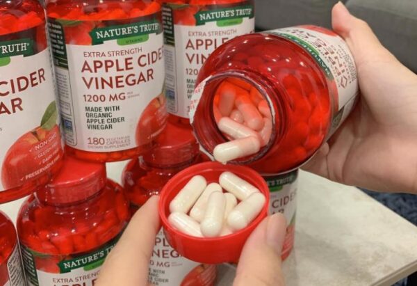 Viên Apple Cider Vinegar dấm táo hỗ trợ cân nặng 120 viên - Hình ảnh 3
