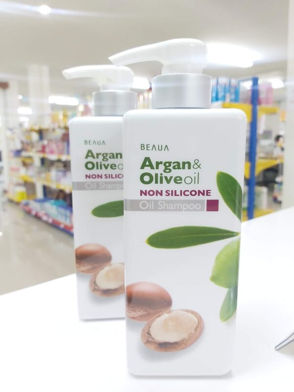 Dầu gội Beaua Argan & Olive Oil Non Silico...