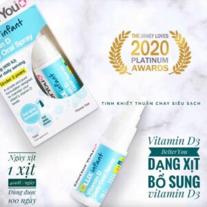 Vitamin D Dạng Xịt Better You 15ml Cho Bé 0-3...