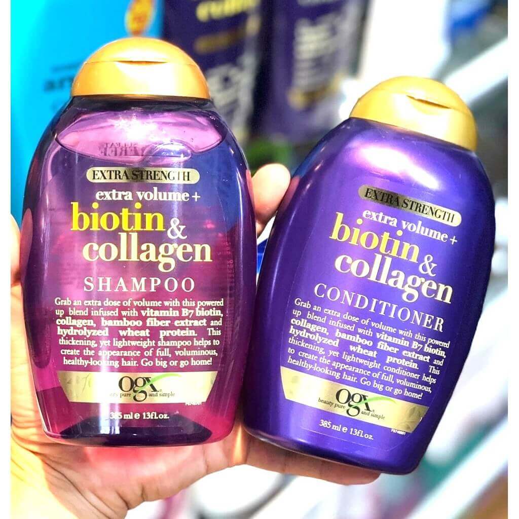 Bộ gội xả Biotin Collagen Organix trị rụng tóc, kích mọc tóc của Mỹ