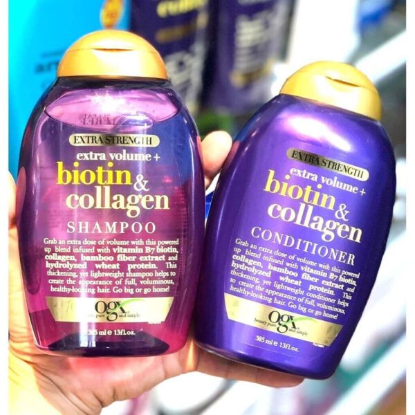 Bộ gội xả Biotin Collagen Organix trị rụ...