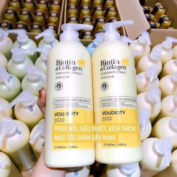 Bộ Dầu gội Biotin & Collagen Pasiori Vo...
