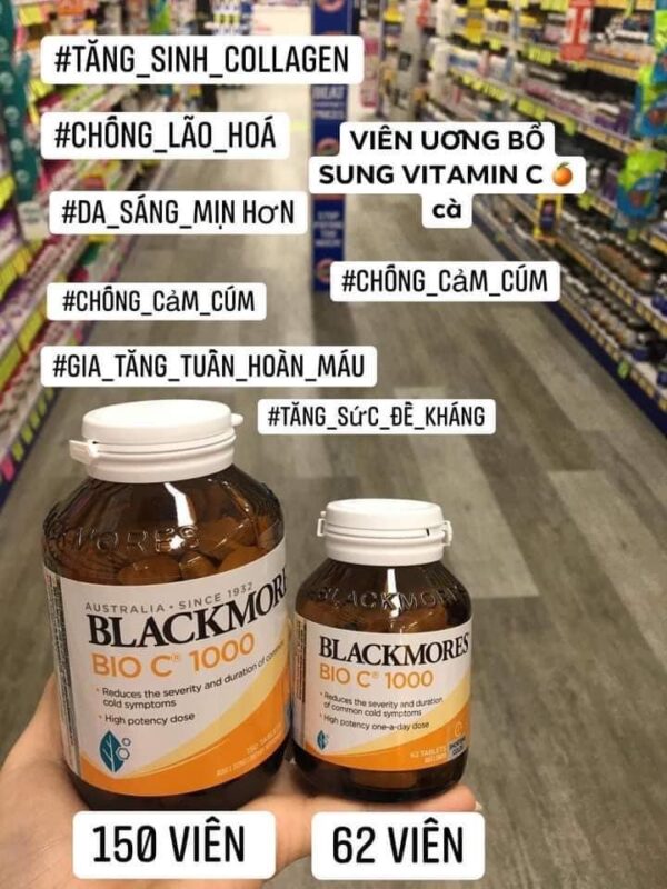 Blackmores Bio C 1000mg Bổ Xung Vitamin C 62 viên - Hình ảnh 3