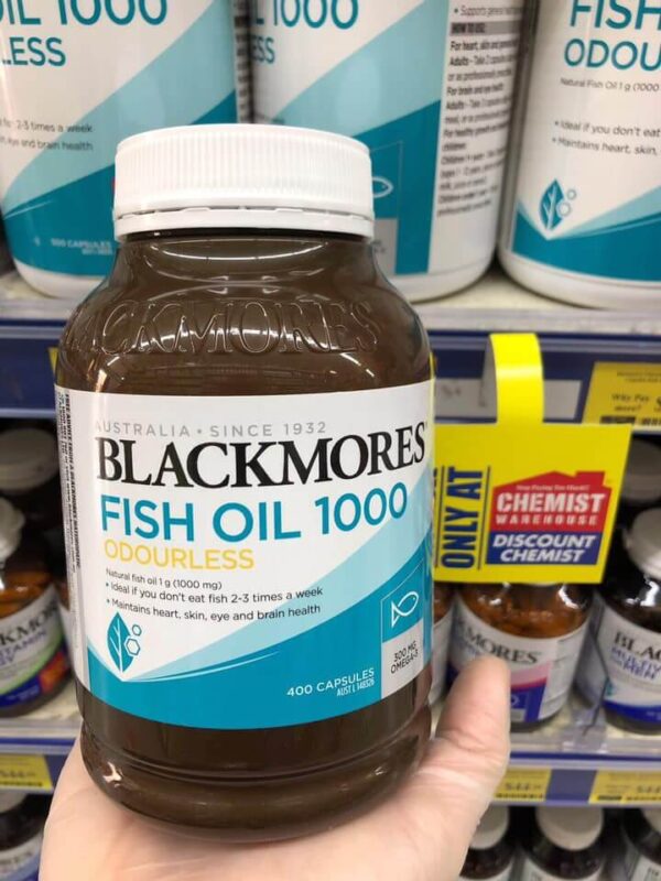 Dầu cá Blackmores Fish Oil 1000mg 400 viên