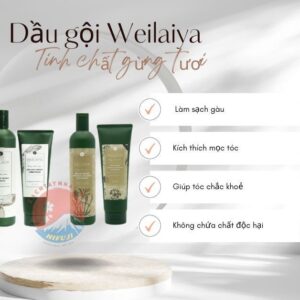 Bộ dầu gội Weilaiya tinh chất gừng tươ...