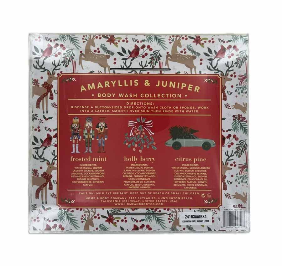 Bộ sữa tắm Amaryllis & Juniper Body Wash Collection
