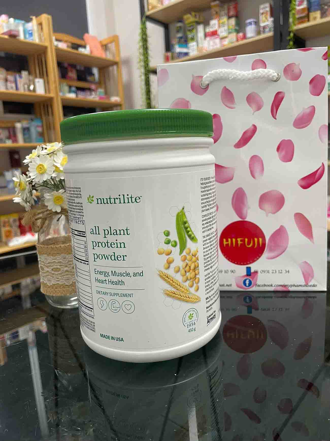 Bột Protein Amway Nutrilite All Plant Protein Powder Mỹ 450g