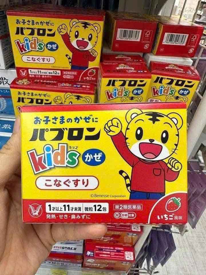 Bột cảm cúm cho bé Taisho Pabron Kids