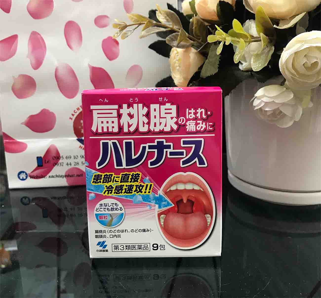 Bột trị viêm họng Kobayashi