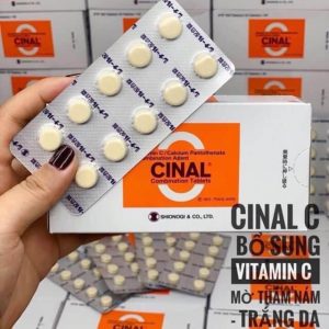 Công dụng viên uống trắng da, ngăn ngừa mụn Cinal 100 viên