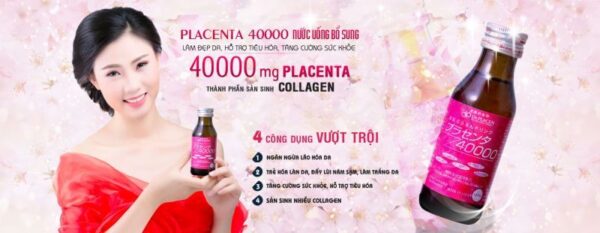 Nhau Thai Collagen Placenta 40000mg Dr.Placen Nhật Bản - Hình ảnh 2