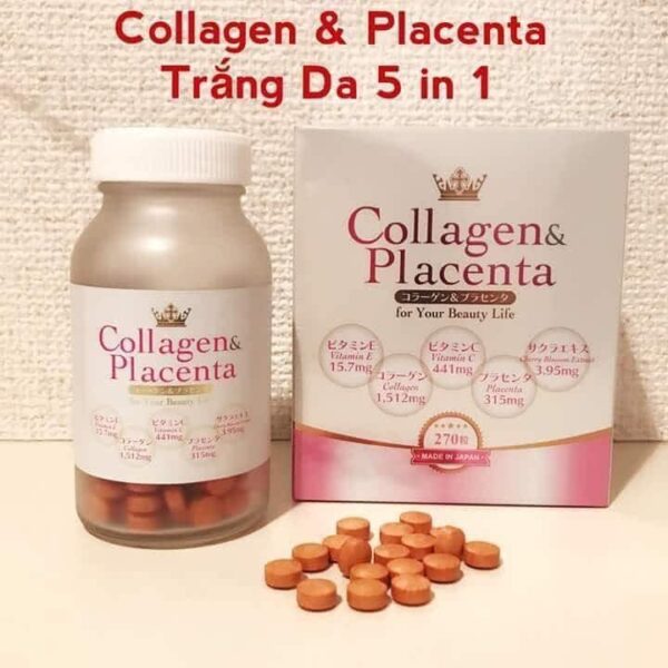 Viên uống Collagen Placenta 270 viên Nhật Bản - Hình ảnh 2
