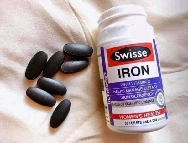 Viên Uống Bổ Sung Sắt Swisse Iron Úc 60 Vi...