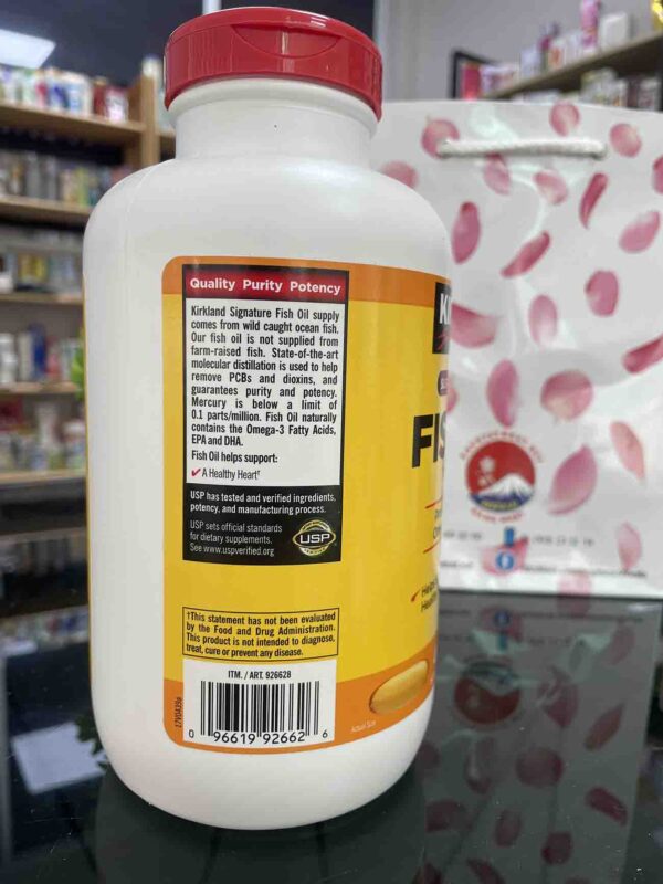 Dầu Cá Omega 3 Kirkland Signature Fish Oil 1000...