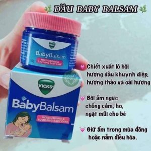  Dầu ấm ngực Vick Baby Balsam