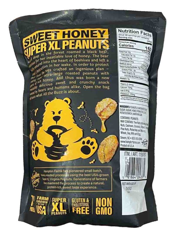 Đậu phộng hữu cơ rang mật ong Hampton Fa...