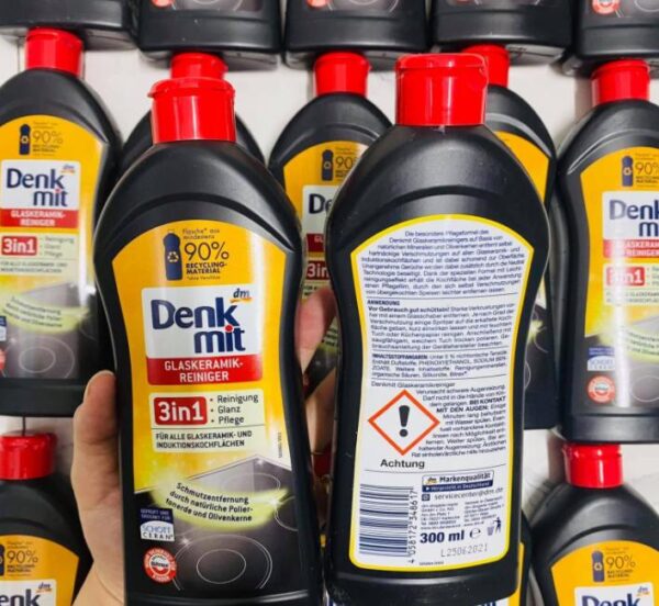 Dung Dịch Vệ Sinh Bếp Từ Denkmit Của Đức 3in1 300ml - Hình ảnh 3