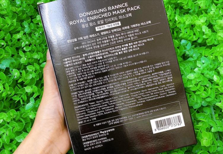 Mặt nạ DongSung REVIEW
