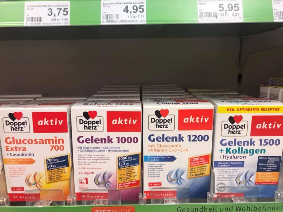 Thành phần Glucosamine Doppelherz Gelenk
