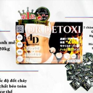Viên Detox hỗ trợ cân nặng Dr Detoxi Nhậ...