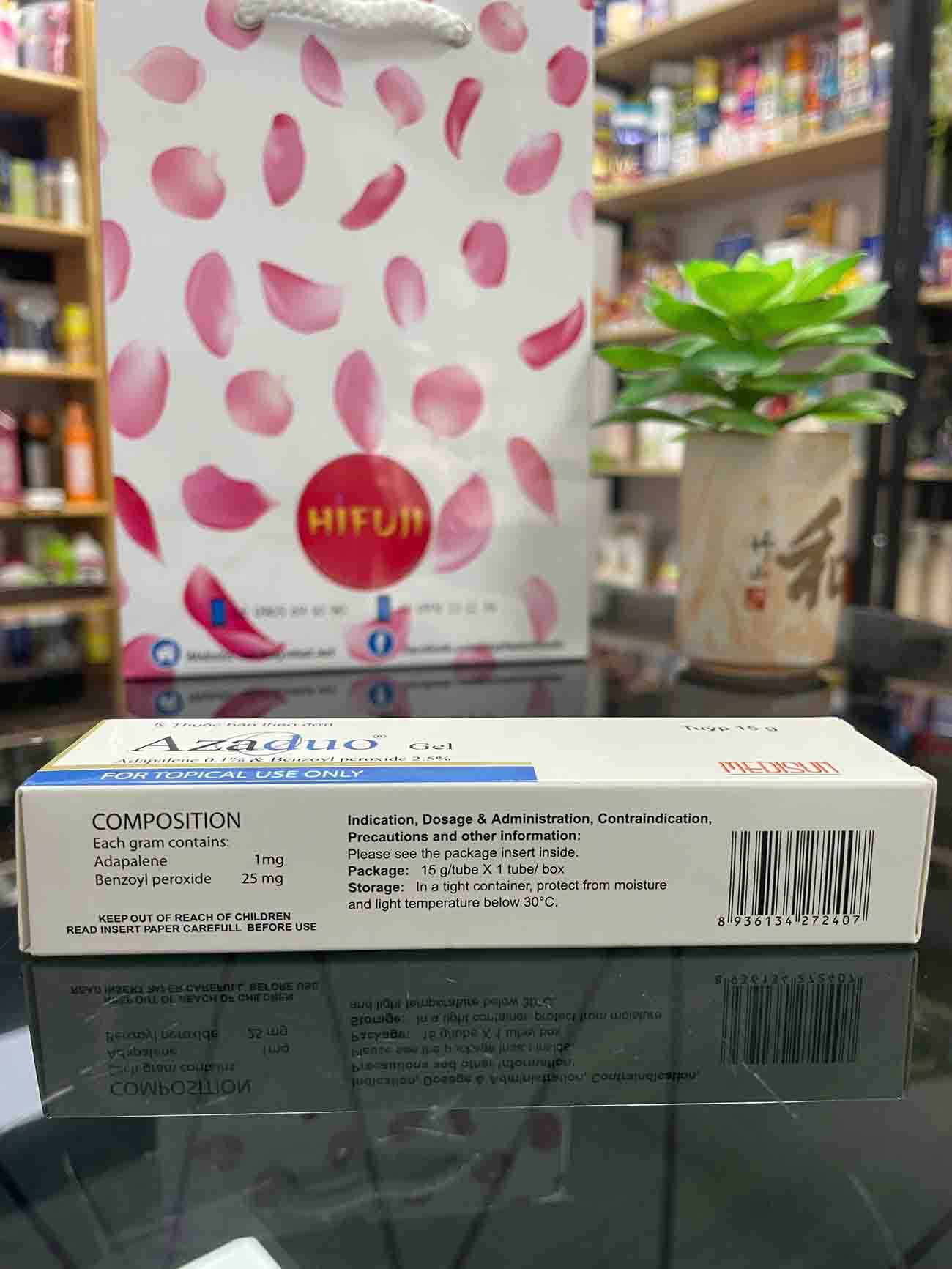 Gel trị mụn trứng cá Azaduo 15gr