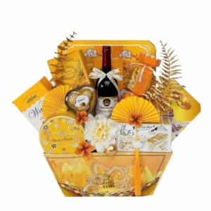 Giỏ quà tết bánh kẹo rượu cao cấp QTB...