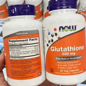 Viên Uống Trắng Da Glutathione Now 500mg