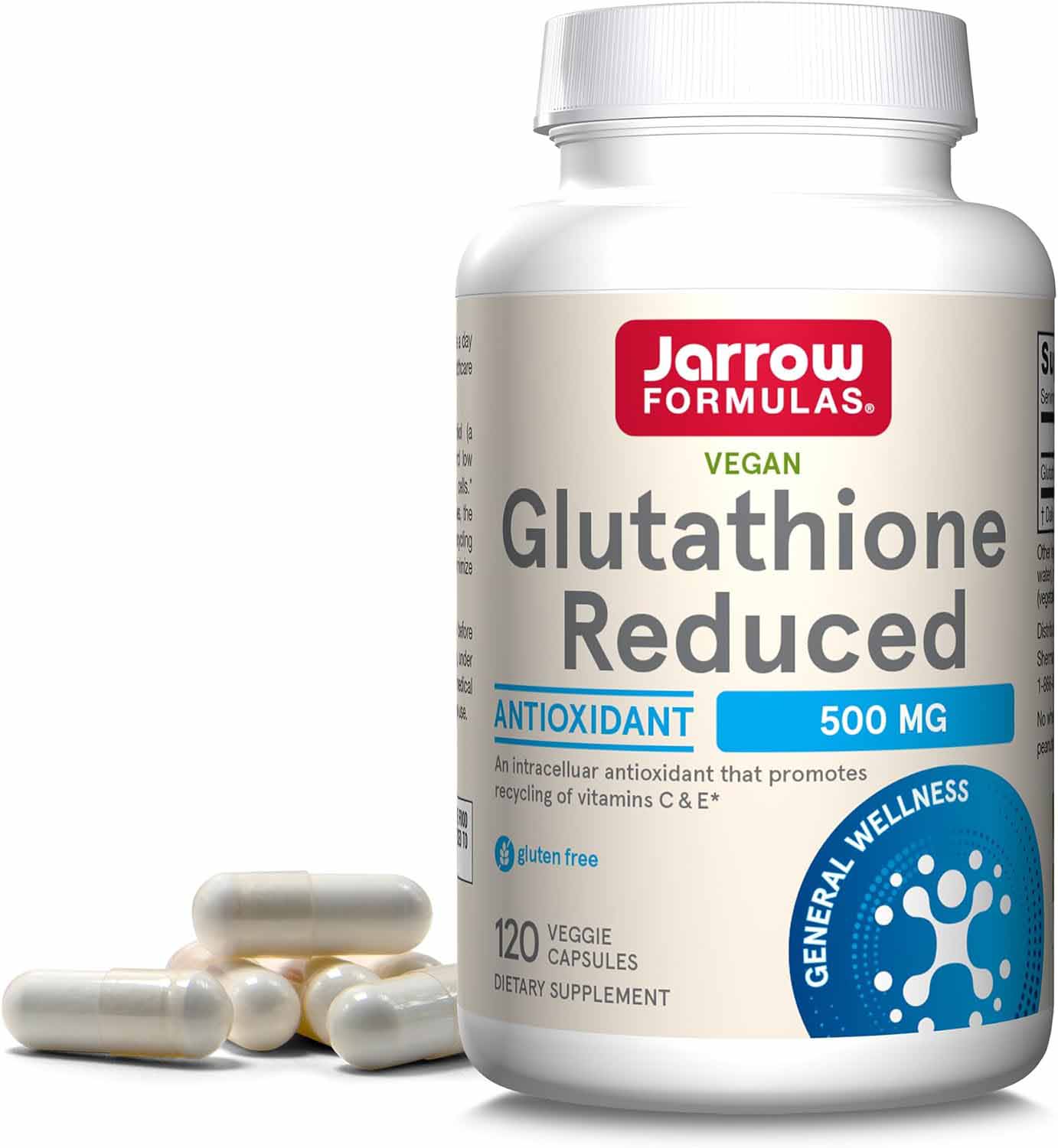 Glutathione Reduced 500mg Jarrow mẫu mới
