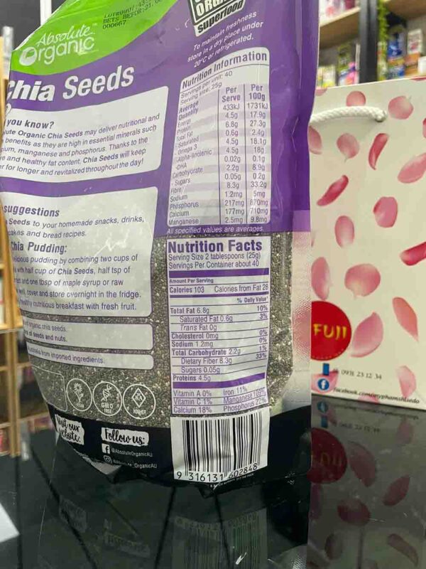 Hạt Chia Seeds Úc 1kg chính hãng