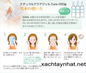 Hướng dẫn sử dụng Tẩy tế bào chết CURE NAUTURAL AQUA GEL