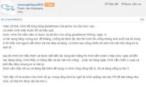 Có ai uống Ivory Caps chưa webtretho? 