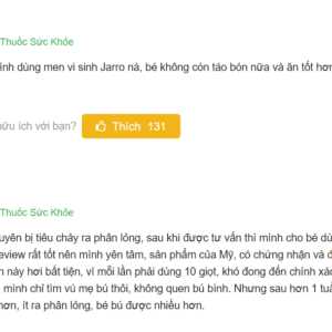 Men vi sinh Jarro Dophilus của Mỹ