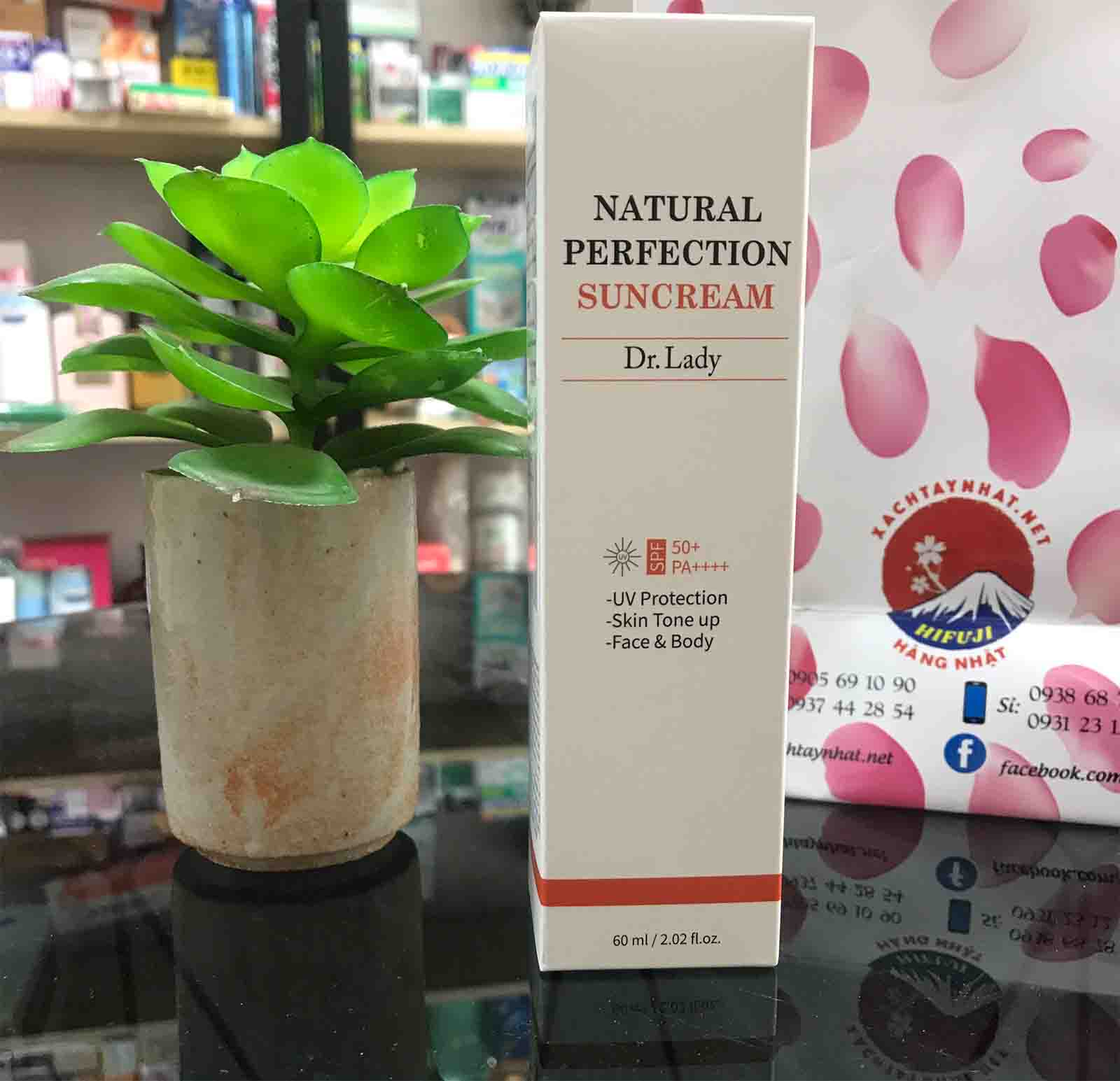Kem chống nắng Dr Lady Natural PERFECTION Suncream 60ml