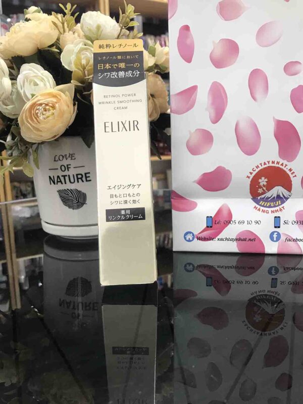 Kem mắt Elixir Shiseido của Nhật chống nhăn mắt, thâm mắt 15g - Hình ảnh 7