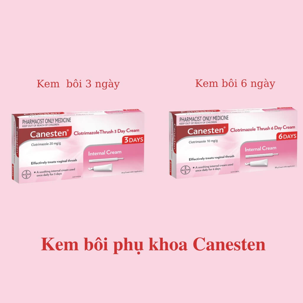 Thuốc bôi Canesten có mấy loại?