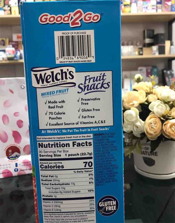 Kẹo Dẻo Welch’s Trái Cây 90 Gói