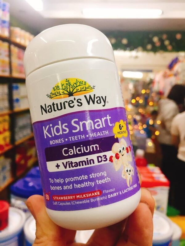 Kẹo Natures Way Kids Smart Calcium + Vitamin D3 ...