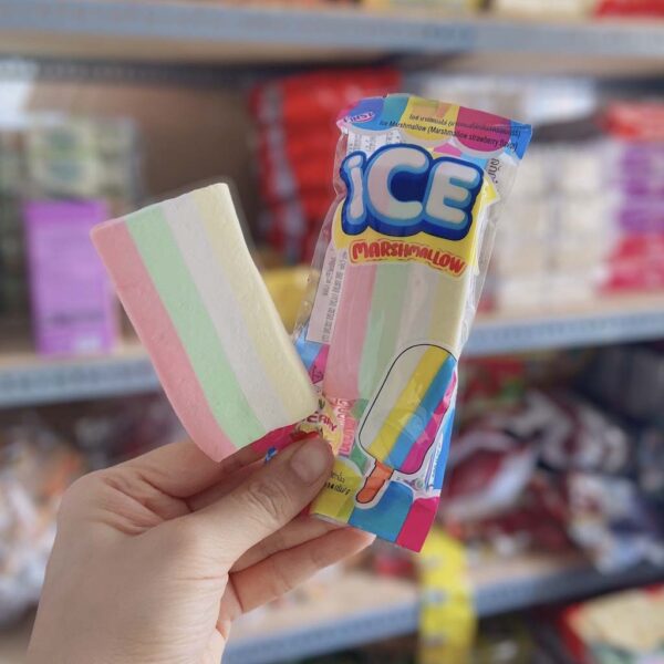 Kẹo bông gòn que kem Ice Marshmallow Thái Lan...