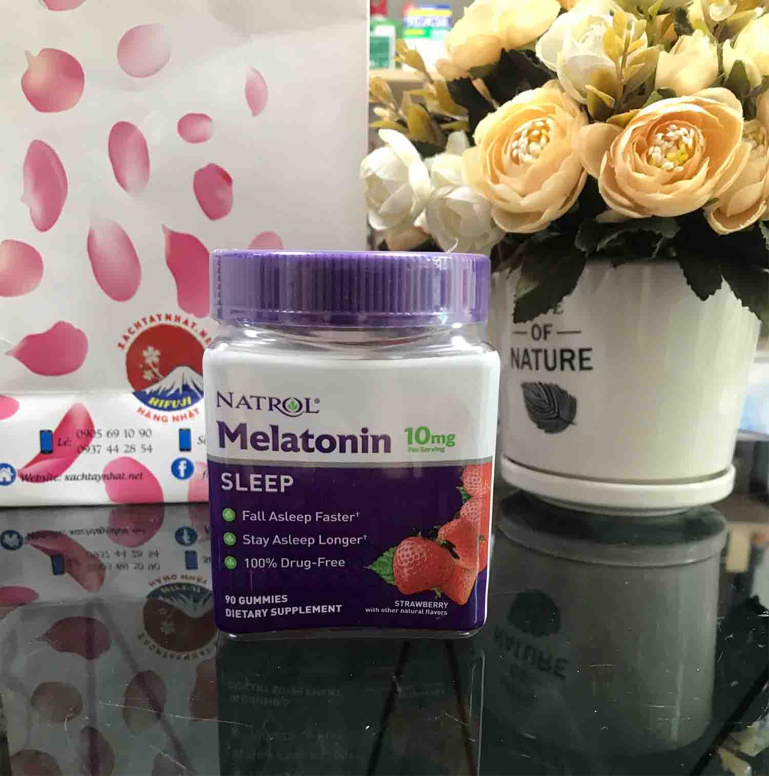 Kẹo ngủ ngon Natrol Gummies Melatonin