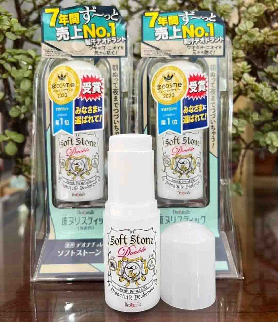 Lăn soft stone double deonatulle deodorant tăng hiệu quả gấp đôi