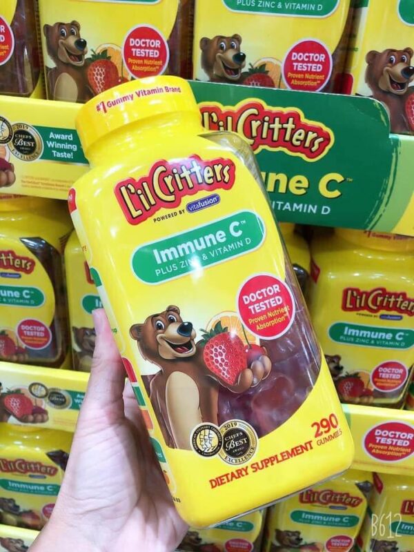 Kẹo Gấu L’il Critters Immune C Plus Zinc...