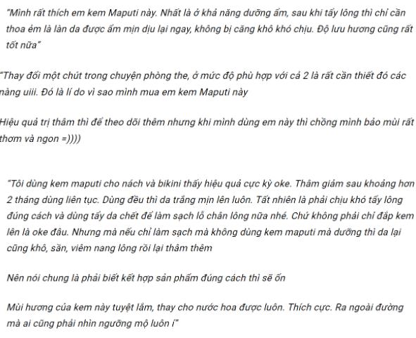 REVIEW ủ trắng da toàn thân Maputi