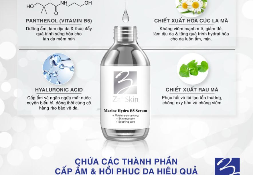 Công dụng của serum cấp ẩm ZaSkin