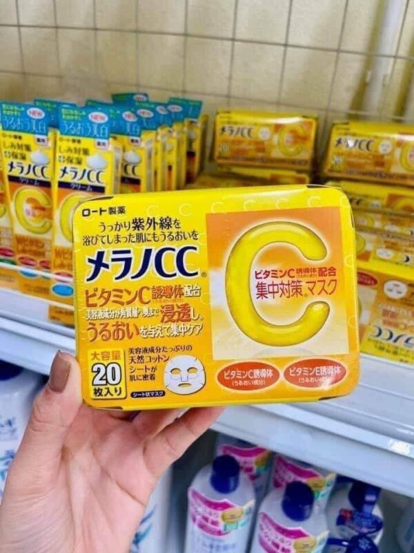 Mặt nạ CC Melano vitamin C làm trắng trị ...