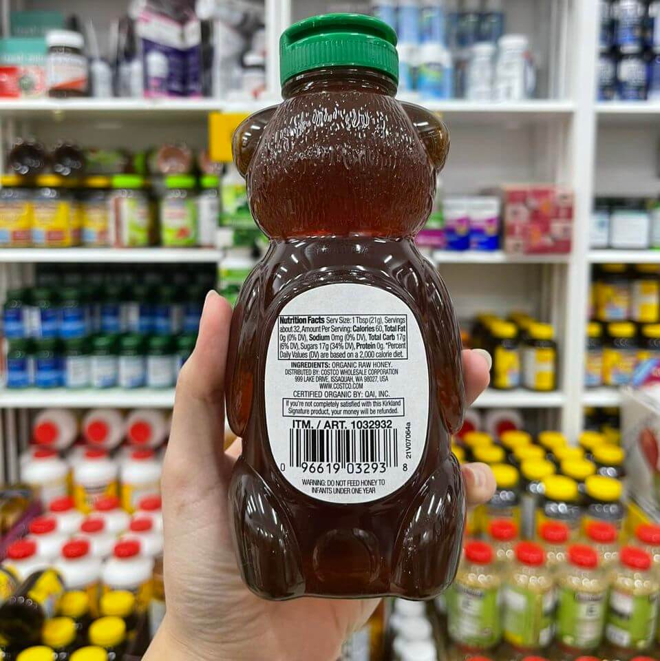 Hướng dẫn sử dụng mật ong Kirkland Organic Raw Honey