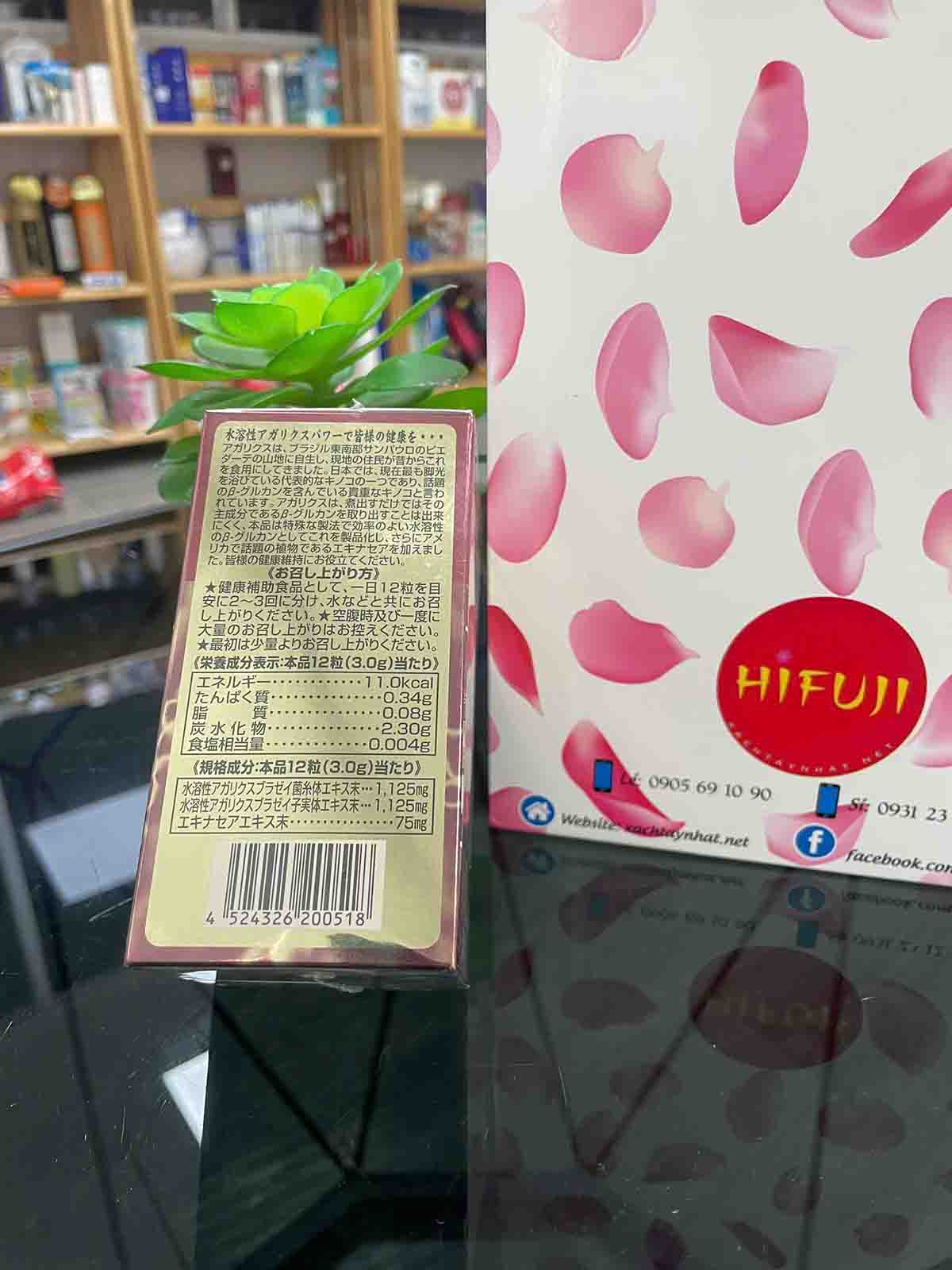 Nấm DX Agaricus thái dương Nhật bản 360 viên
