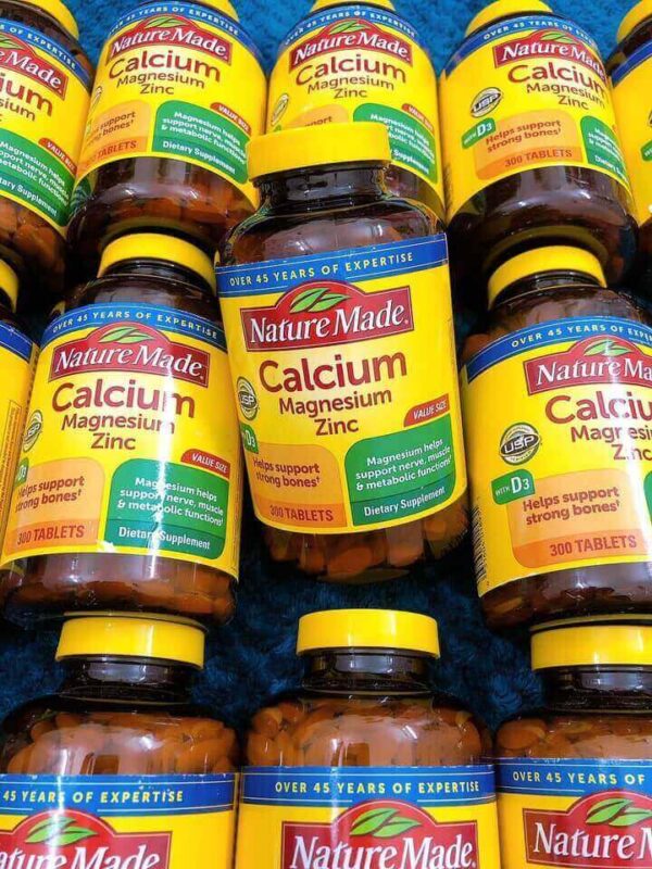 Viên Uống Nature Made Calcium Magnesium Zinc Wi...