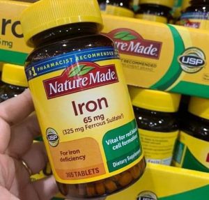 Thành phần Nature Made Iron 65mg 365 tablets